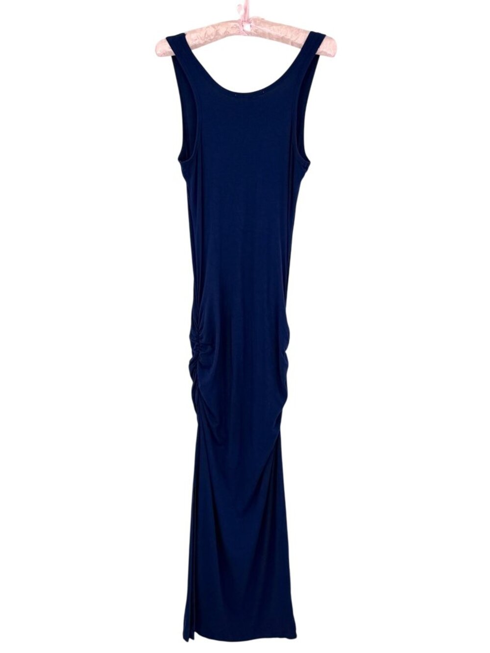 Victoria’s Secret Blue Ruched Tank Maxi Dress| Y2K Glam Indie Sleaze Night Luxe - Picture 9 of 15